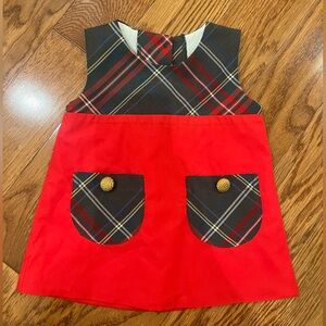 The Beaufort Bonnet Company Girls Plaid Jumper 0-6M